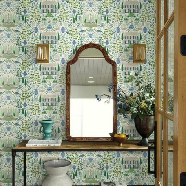 Camont Blue & Green Wallpaper