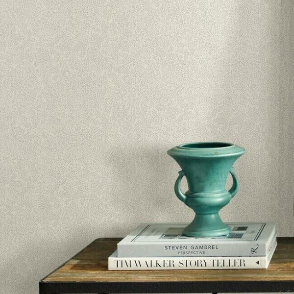 Champagne Dots Linen Metallic Wallpaper