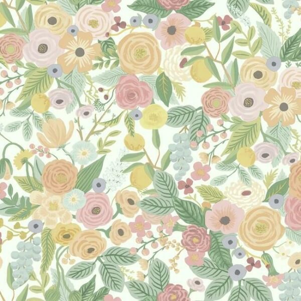 Garden Party Pastel Wallpaper