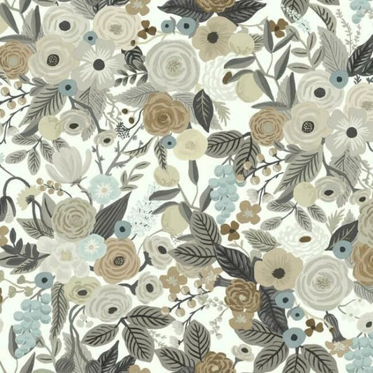 Garden Party Brown & Beige Wallpaper