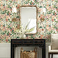 Garden Party Burgundy Wallpaper