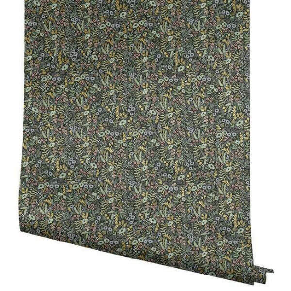 Tapestry Black Wallpaper