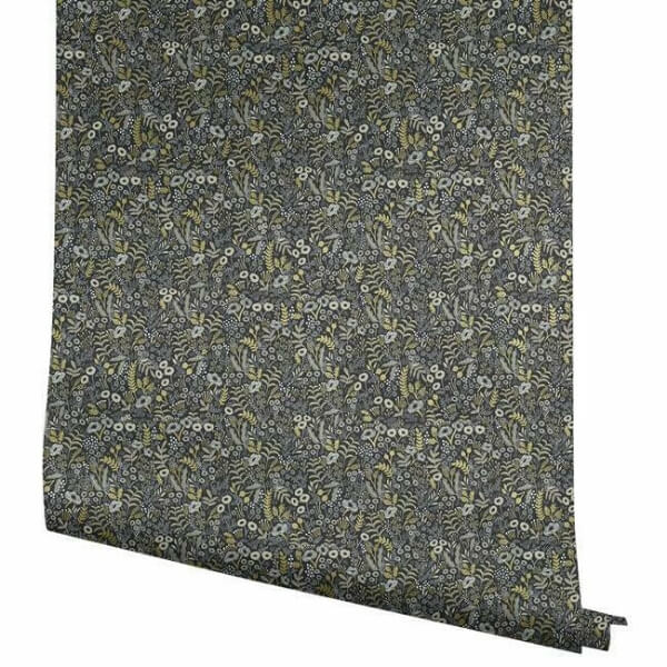 Tapestry Black & Beige Wallpaper