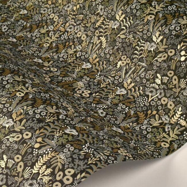 Tapestry Black & Beige Wallpaper