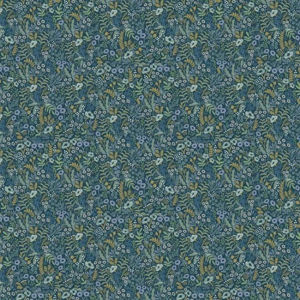 Tapestry Indigo Wallpaper