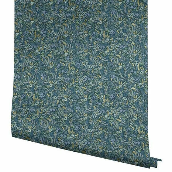 Tapestry Indigo Wallpaper