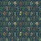 Hawthorne Navy Wallpaper