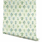 Hawthorne Blue & Green Wallpaper