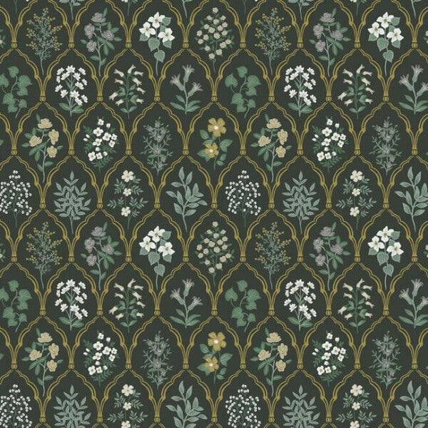 Hawthorne Black & Cream Wallpaper