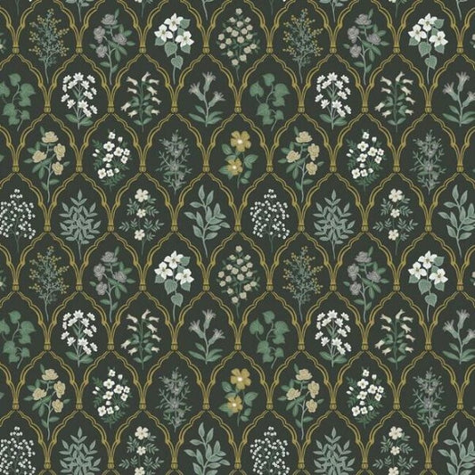 Hawthorne Black & Cream Wallpaper