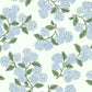 Hydrangea Blue & White Wallpaper