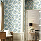 Hydrangea Blue & White Wallpaper