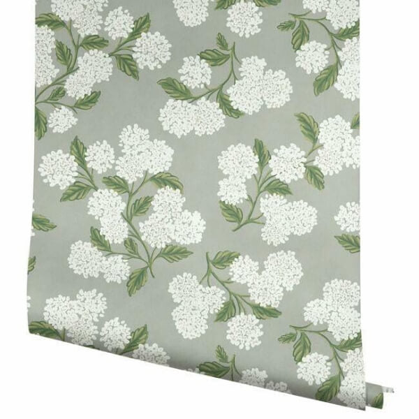 Hydrangea Grey Wallpaper