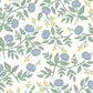 Peonies Periwinkle & Sage Wallpaper