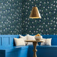 Peonies Navy Wallpaper