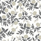Peonies White & Black Wallpaper