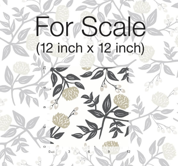 Peonies White & Black Wallpaper