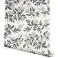 Peonies White & Black Wallpaper