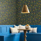 Peonies Black & Gold Wallpaper