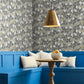 Peonies Grey Wallpaper