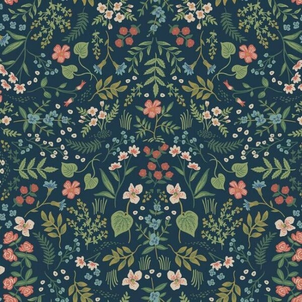 Wildwood Navy Wallpaper