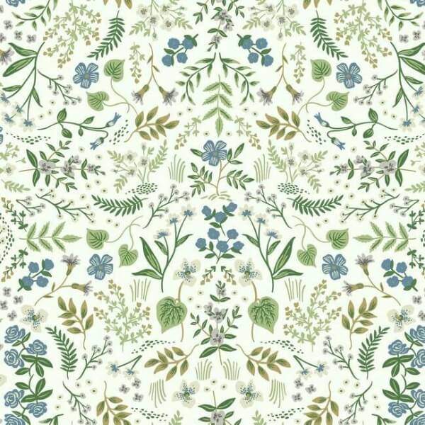 Wildwood Blue & Green Wallpaper