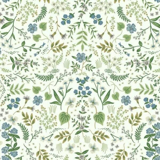 Wildwood Blue & Green Wallpaper