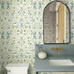 Wildwood Blue & Green Wallpaper