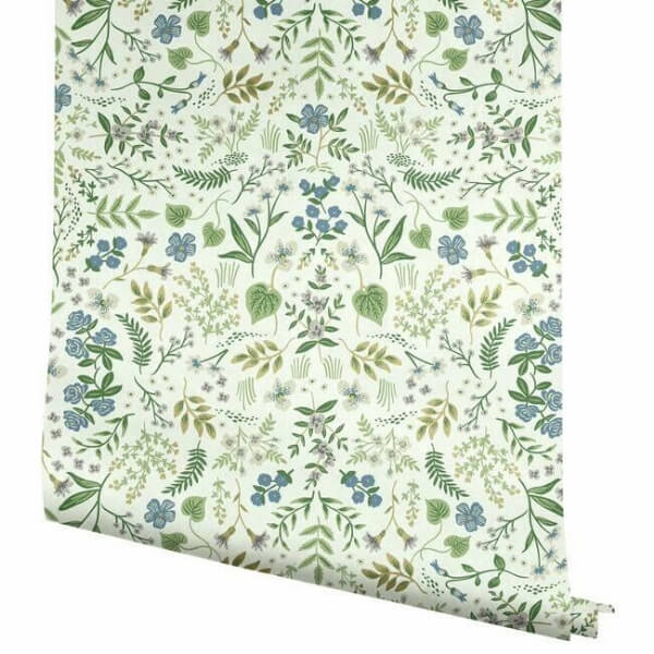 Wildwood Blue & Green Wallpaper