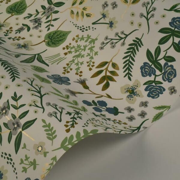 Wildwood Blue & Green Wallpaper