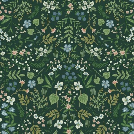 Wildwood Hunter Green Wallpaper