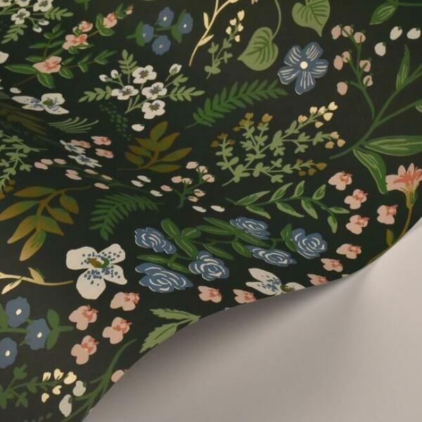 Wildwood Hunter Green Wallpaper