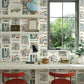 City Maps Blue & Red Wallpaper