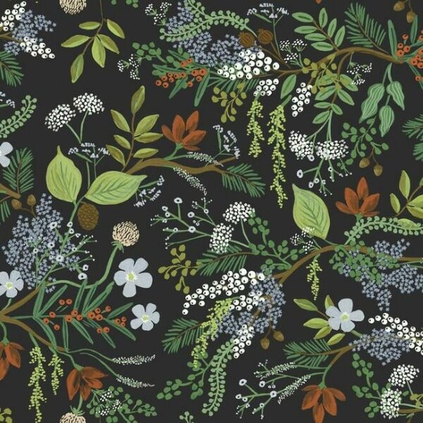 Juniper Forest Black Wallpaper