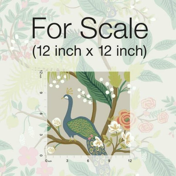 Peacock Linen Wallpaper
