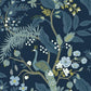 Peacock Navy Wallpaper