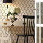 Laurel Gold & White Wallpaper