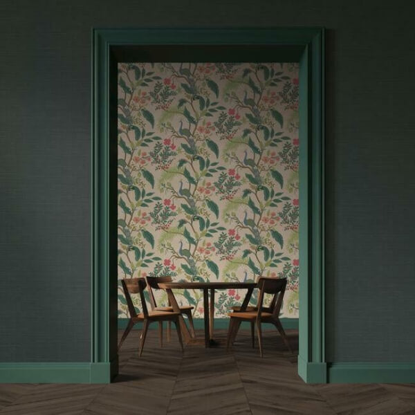 Palette Hunter Green Wallpaper