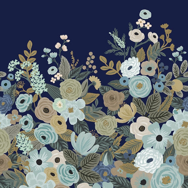 Garden Party Navy Wall Mural