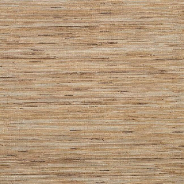 Lustrous Grasscloth Brown Wallpaper