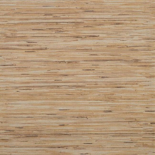 Lustrous Grasscloth Brown Wallpaper