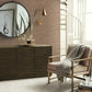 Lustrous Grasscloth Brown Wallpaper
