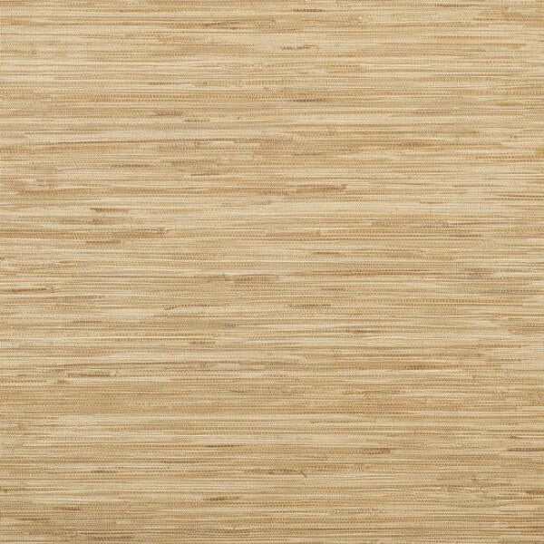 Lustrous Grasscloth Yellow Wallpaper