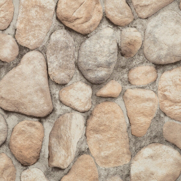 River Rock Slate Grey & Desert Brown Wallpaper