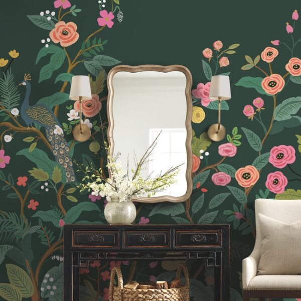 Peacock Emerald Wall Mural