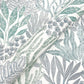 Coral Leaves Blue & Aqua Wallpaper