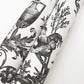 Avian Fountain Toile Black Wallpaper