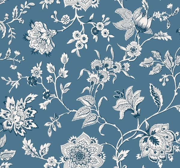 Sutton Blue Wallpaper