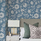 Sutton Blue Wallpaper