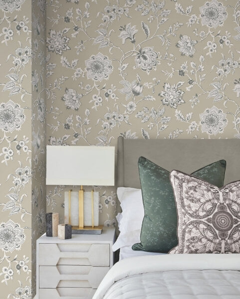 Sutton Taupe Wallpaper